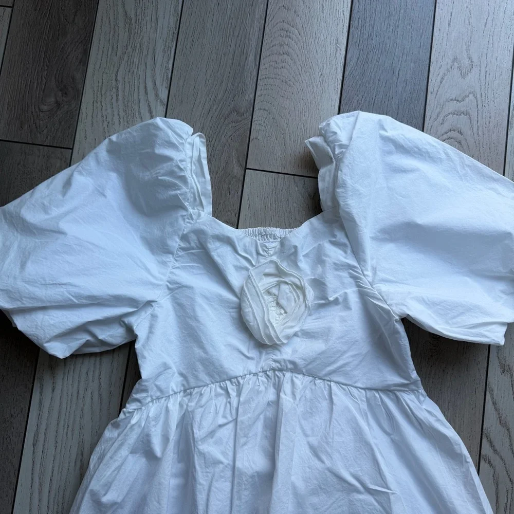 Zara Elegant White Kids Dress